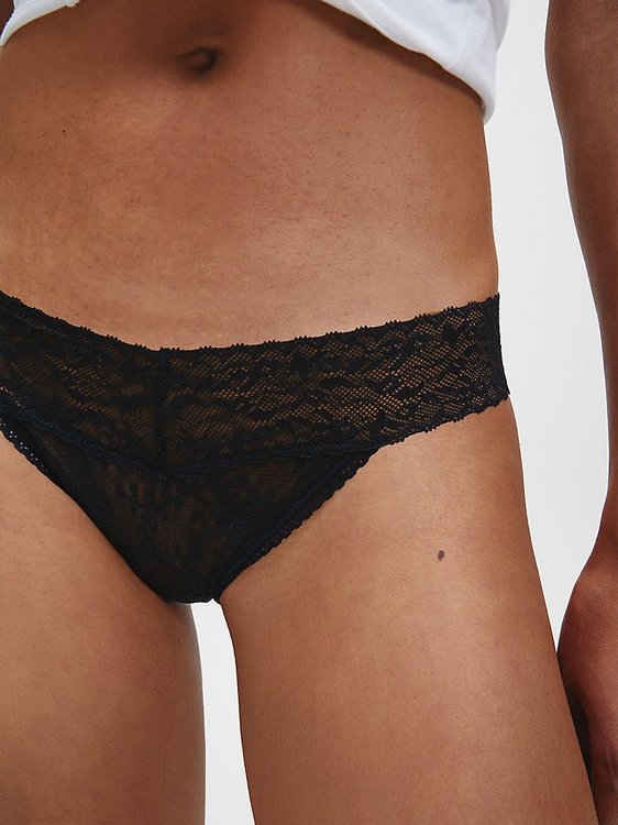 Luxusní Kalhotky Bare Lace, Černá barva