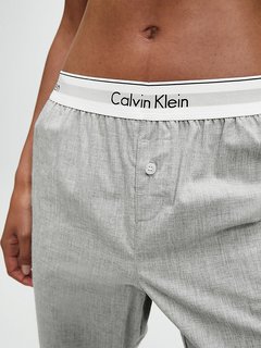 Luxusní Pyžamo Modern Cotton, Šedá barva