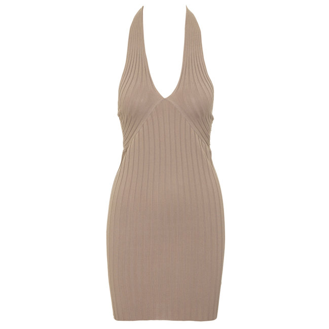 Guess – Šaty, Béžová barva