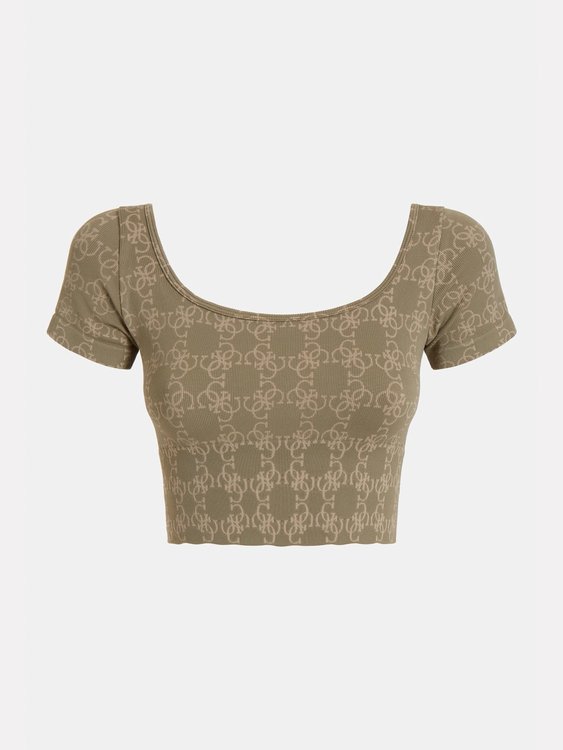Della crop top Khaki barva Ženy