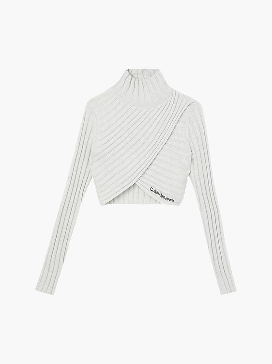 Wrap svetr Krémová barva Ženy