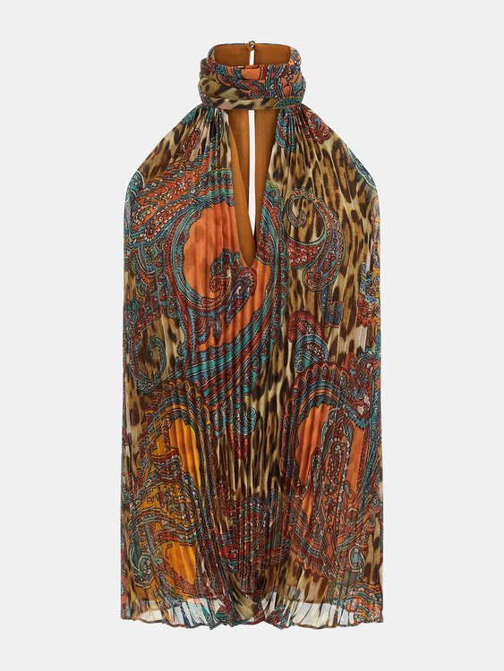 Phoenix top Hnědá, Multi, Oranžová barva Ženy