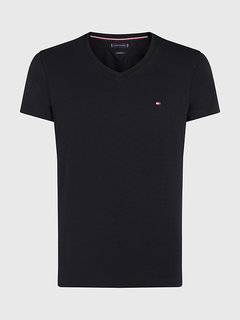 Core Stretch Slim triko Černá barva Muži