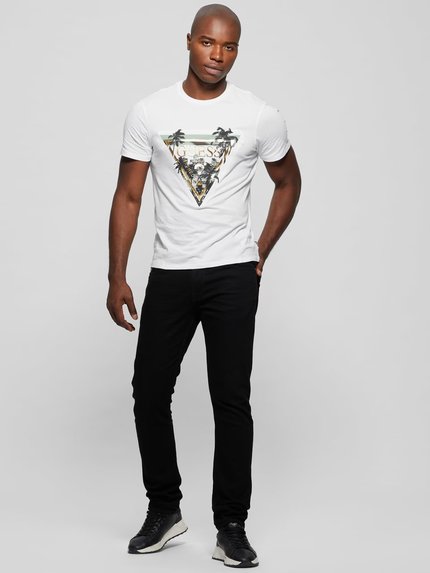 Módní Embossed Foil triko, Bílá barva, 2023