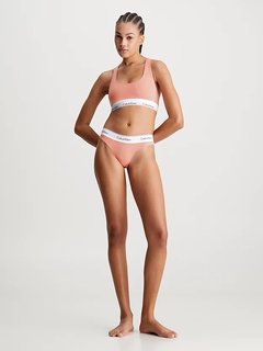 Modern Cotton tanga Korálová červená barva Ženy