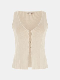 Krémová barva, Jewel Logo Lettering svetr