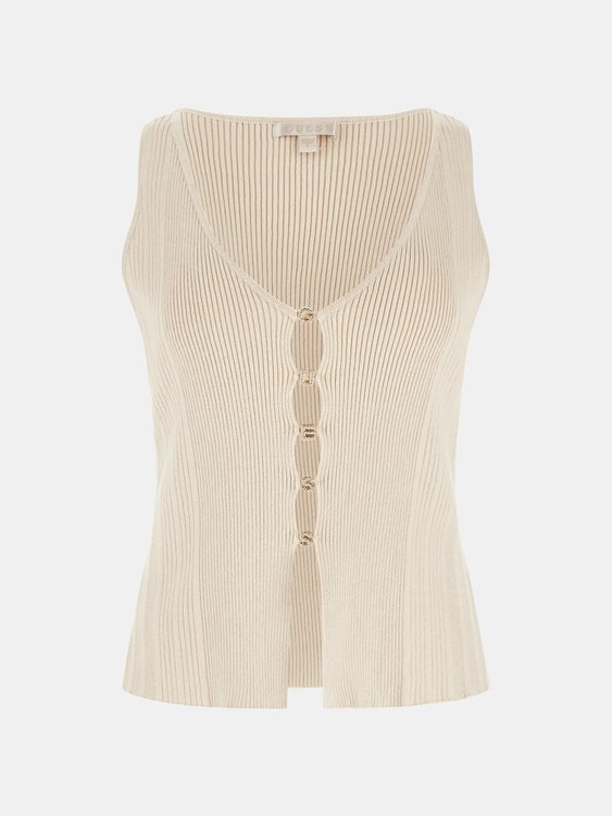 Krémová barva, Jewel Logo Lettering svetr