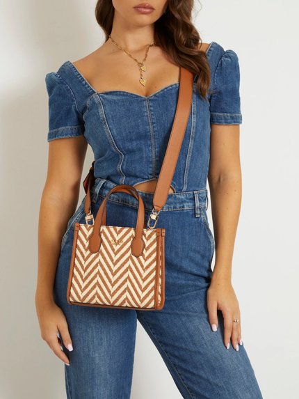 Módní Silvana 2 malá kabelka, Hnědá barva, 2024