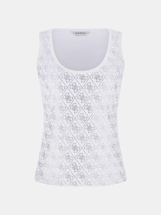 4G allover tílko Bílá barva Ženy