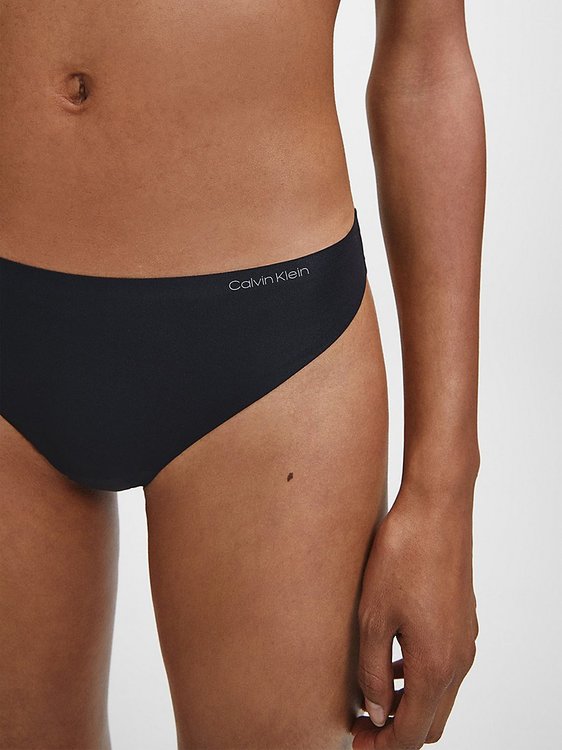 Luxusní Tanga Invisibles, Černá barva, XS, S, M, L