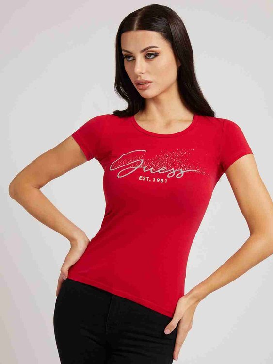 Front logo tričko Červená barva Ženy, Ženy, Ženy, Ženy, Ženy, Ženy