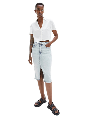 Logo košile – Calvin Klein Jeans, Bílá barva Ženy