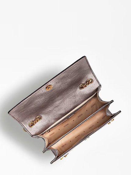 Módní Amantea Girlfriend crossbody, Stříbrná barva, 2022