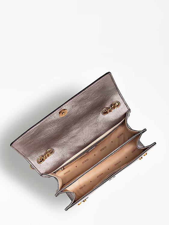 Módní Amantea Girlfriend crossbody, Stříbrná barva, 2022