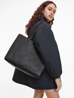 Luxusní Sleek Shopper kabelka, Černá barva, OS