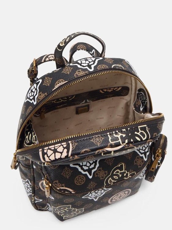 Módní House Party batoh, Hnědá barva, 2023