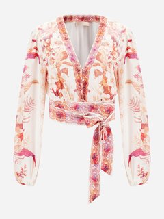 Luxusní Gisel top, Růžová barva, S