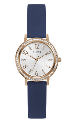 GUESS – Tri Luxe hodinky, Navy, Růžové zlato barva