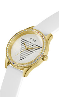 Luxusní Lady Idol hodinky, Bílá, Zlatá barva, UNI