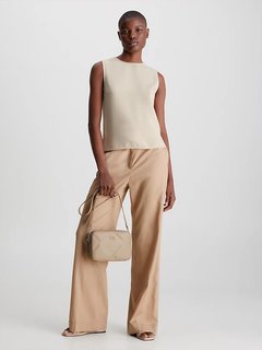 Re-Lock Camera crossbody Béžová barva Ženy