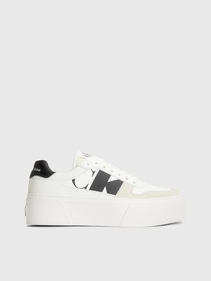 Cupsole Flatform tenisky – Calvin Klein Jeans, Bílá barva Ženy