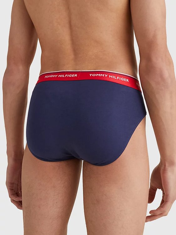 Luxusní Cotton Briefs slipy 3ks, Navy barva, S, L, XL, XXL