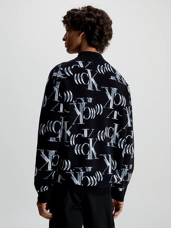 Hyper Real svetr – Calvin Klein Jeans, Černá barva Muži