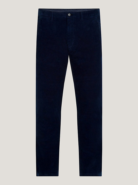Bleecker Chino Corduroy kalhoty Navy barva Muži