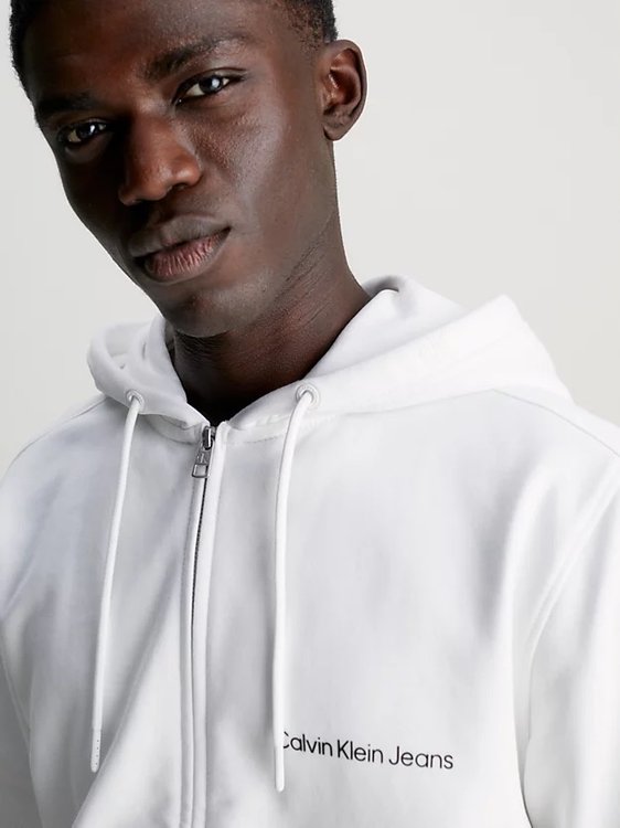 Módní Institutional mikina, Bílá barva, 2024