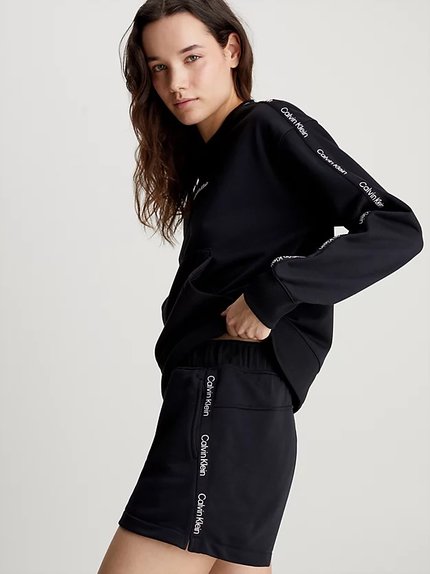 Módní French Terry Gym šortky, Černá barva, 2024