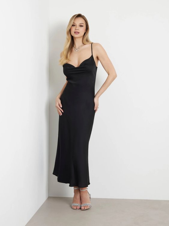 GUESS – Akilinalk šaty, Černá barva