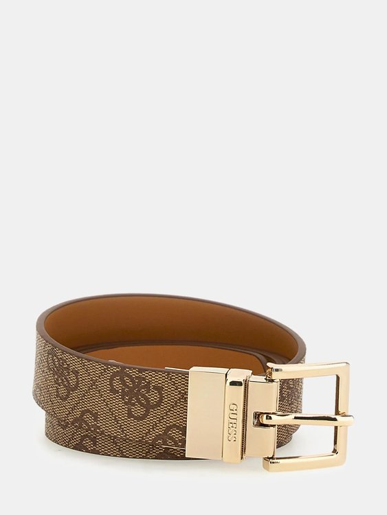 Gift Belt pásek + přezka – GUESS, Béžová barva Ženy