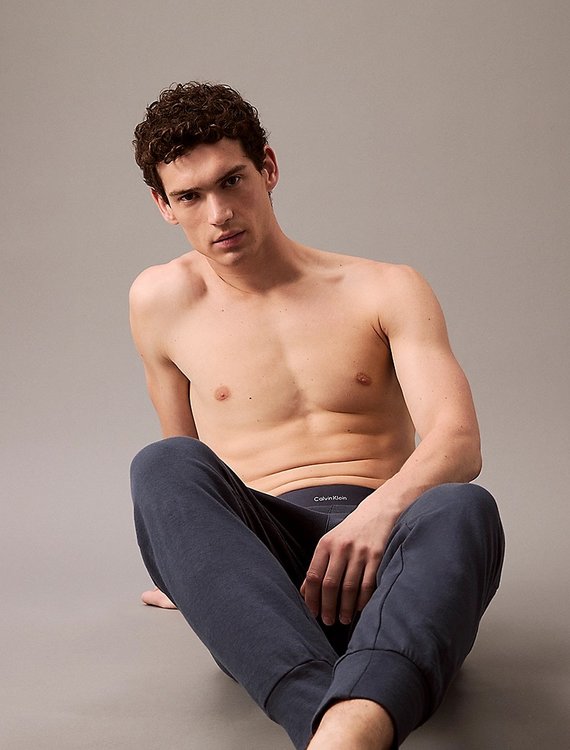 Luxusní Modern Terry Jogger tepláky, Modrá barva, S, M, L, XL