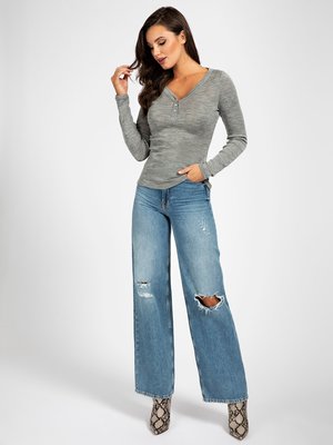 Bardis top – Guess, Šedá barva Ženy, Ženy