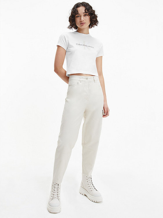 Monogram baby tričko – Calvin Klein Jeans, Bílá barva Ženy