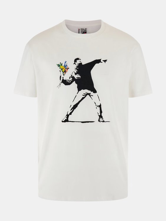 Bílá barva, Flower Stencil triko