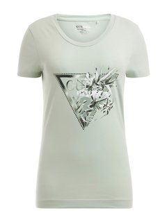 Luxusní Flower triko, Zelená barva, XS, S, M, L, XL