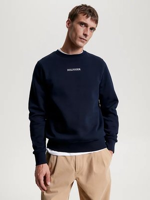 Tommy Hilfiger – Monotype mikina, Navy barva