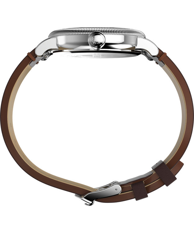 Módní Waterbury hodinky, Hnědá, Navy, Stříbrná barva, 2024