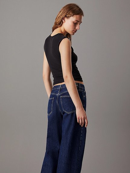 Módní Modal Detail top, Černá barva, 2024