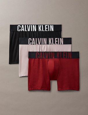 Calvin Klein Underwear – Intense Power boxery 3ks, Černá, Červená, Krémová barva