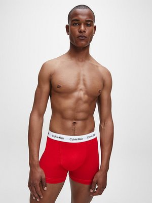 Boxerky 3ks – Calvin Klein Underwear, Bílá, Červená, Modrá, Multi barva Muži