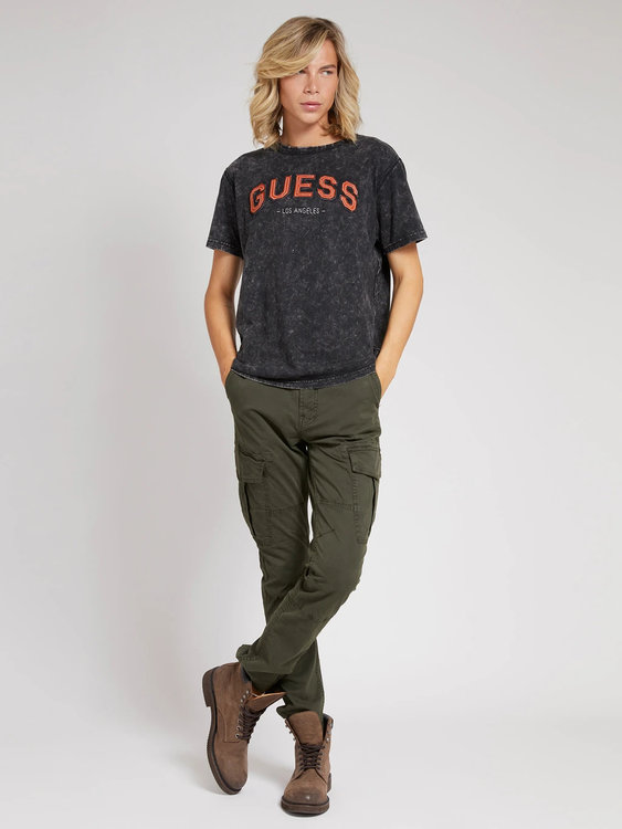 Luxusní Front logo tričko, Černá barva, M, L, XL