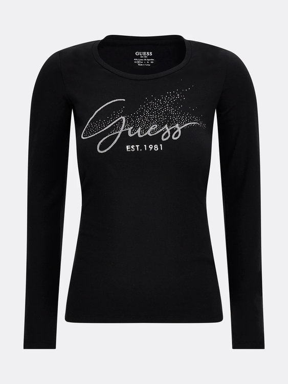 Luxusní Front logo tričko, Černá barva, XS, S, M, L, XL