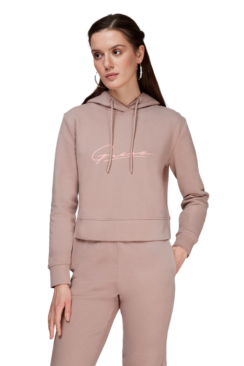 Guess – Dottie mikina, Růžová barva
