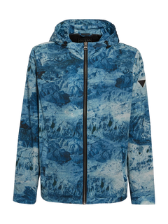 Luxusní Woven bunda, Modrá barva, S, M, L, XL