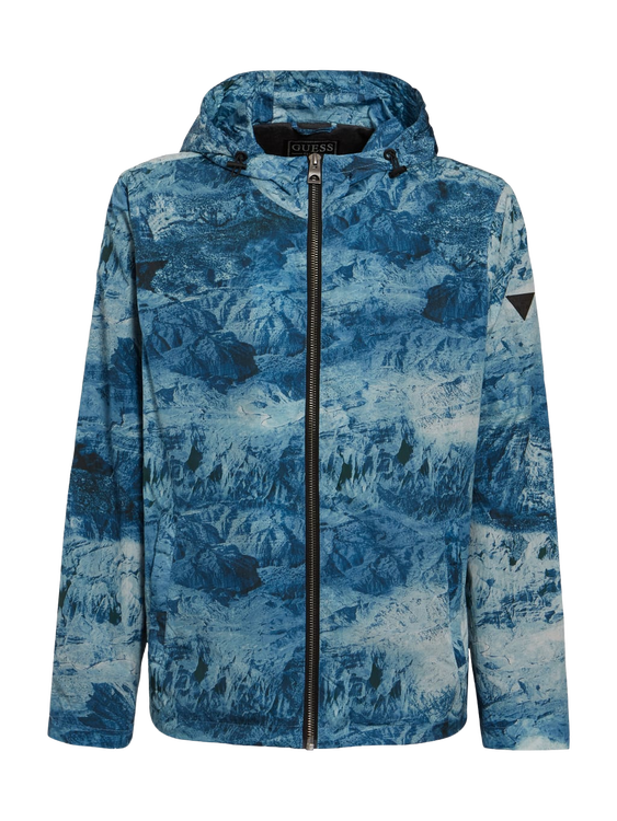 Luxusní Woven bunda, Modrá barva, S, M, L, XL