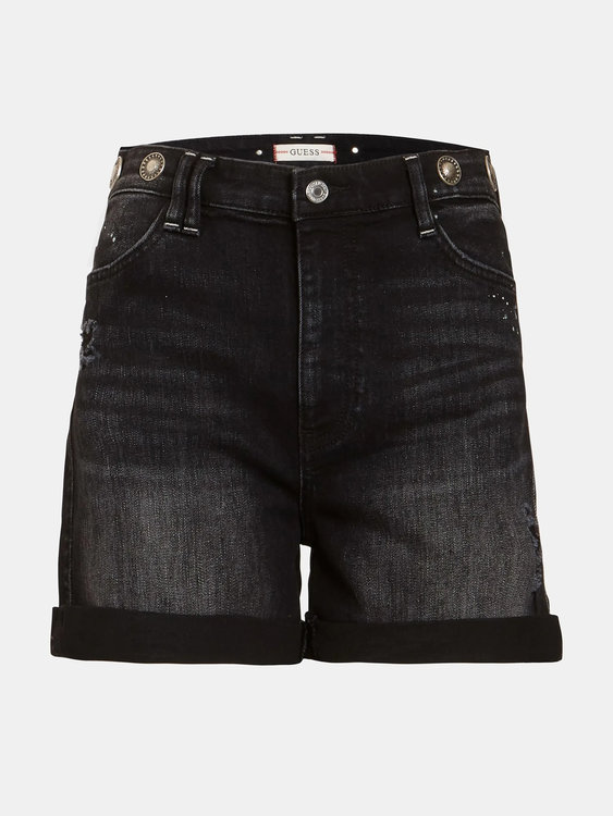 Dolores denim šortky Černá, Šedá barva Ženy