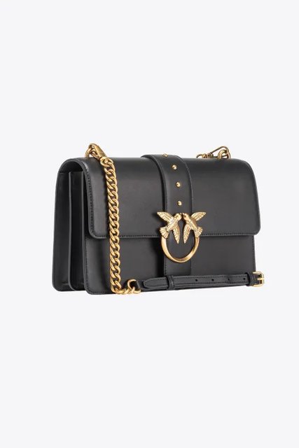 Módní Love Icon Classic kabelka, Černá barva, 2023