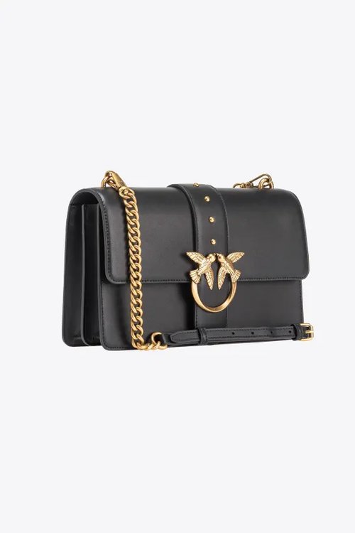 Módní Love Icon Classic kabelka, Černá barva, 2023